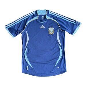 2006-07 Argentina Adidas National Away Football Jersey 2006 World Cup Size: M